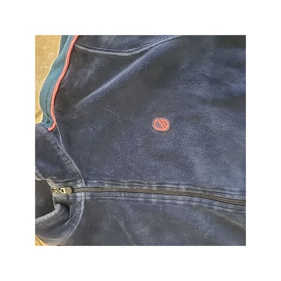Extracurricular Full Zip Jacket Mens Med Velour Streetwear Casual Preppy - Picture 3 of 7
